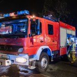 Ewakuacja ok. 400 osób. Pożar elewacji galerii w Płocku