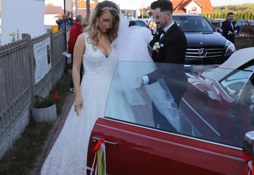 Ewelina i Daniel w dniu ślubu /Anatol Chomicz /East News
