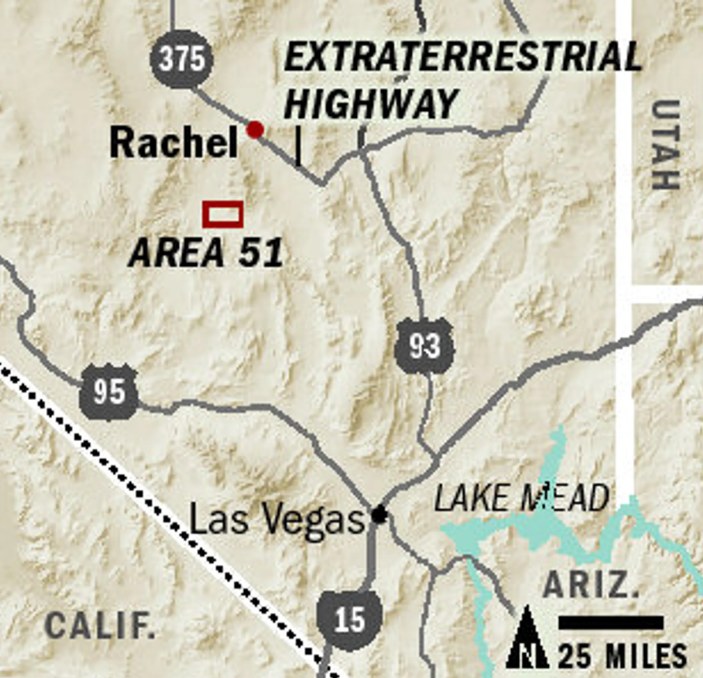 Extraterrestrial Highway ma długość 157,71 kilometrów i wiedzie głównie przez teren pustyni Nevada /archiwum prywatne