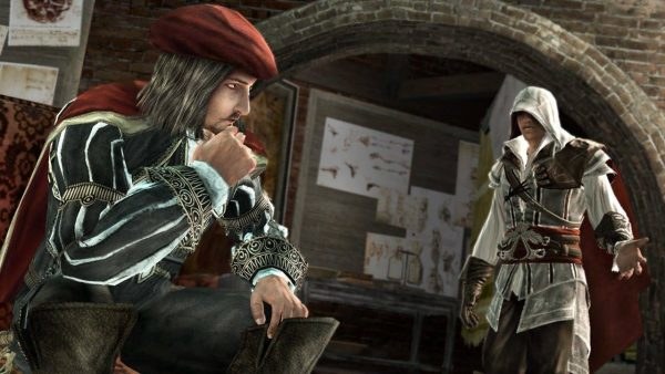 Ezio na plotkach u Leonardo da Vinci /Informacja prasowa