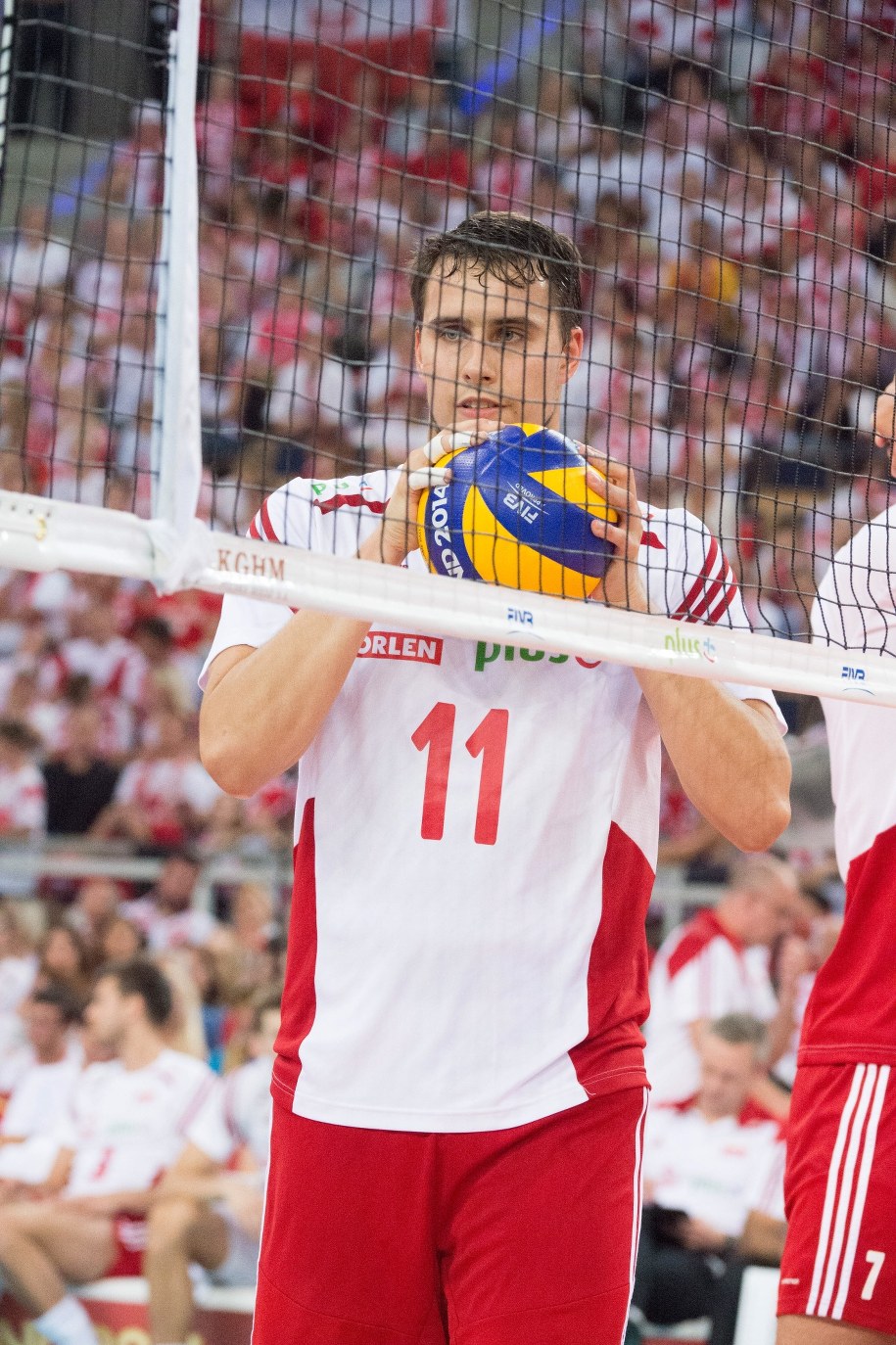 Fabian Drzyzga w meczu z Brazylią /Grzegorz Michałowski /PAP