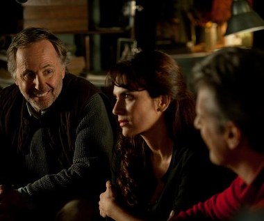 Fabrice Luchini, Maya Sansa i Lambert Wilson w scenie z filmu "Molier na rowerze"