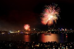 Fajerwerki nad Sydney - Australia wita Nowy Rok