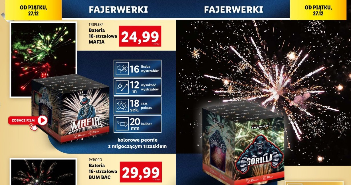 Fajerwerki w Lidlu /Lidl /INTERIA.PL