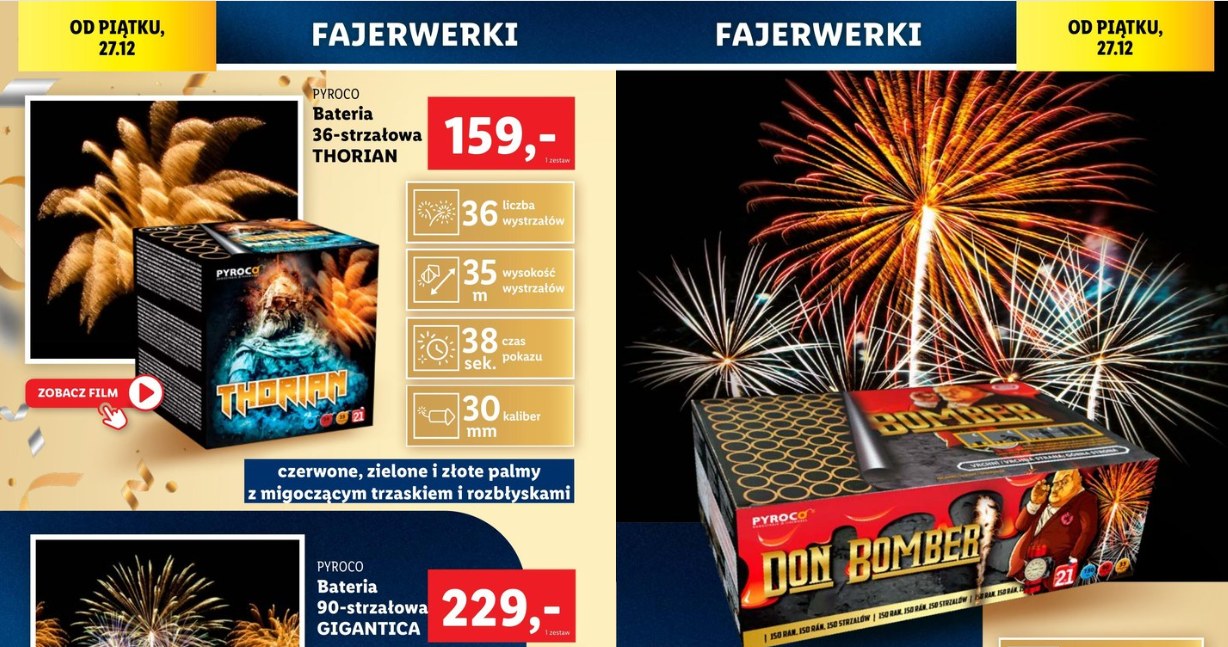 Fajerwerki w Lidlu /Lidl /INTERIA.PL