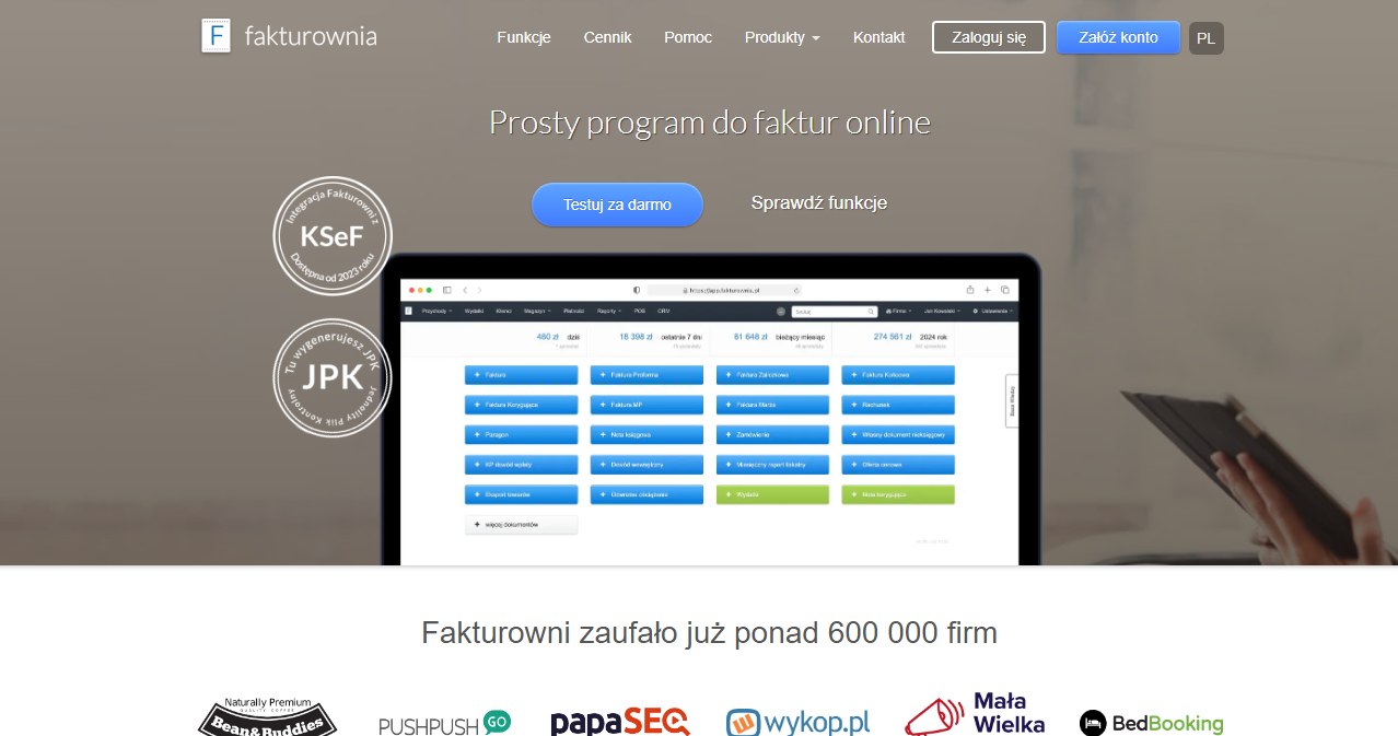 Fakturownia.pl to jeden z najpopularniejszych w Polsce systemów do fakturowania i księgowości online /materiały promocyjne
