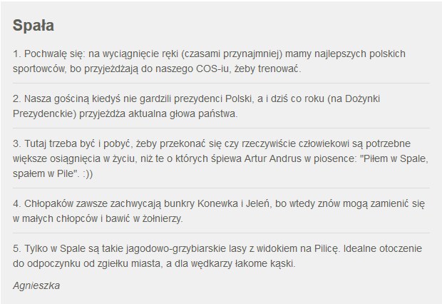 Fakty z Twojego Miasta. Zgłoszenie Spały /RMF24