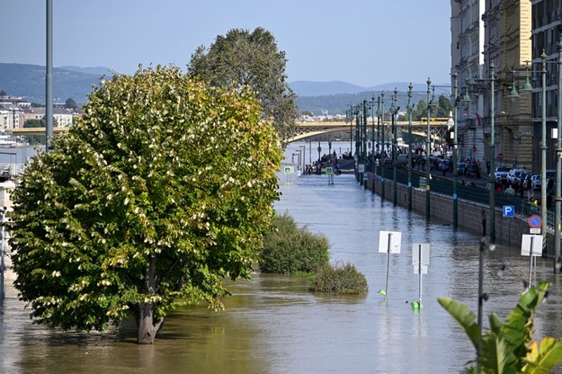 Fala kulminacyjna na Dunaju zbliża się do Budapesztu /PAP/EPA/TIBOR ILLYES /