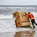 Fala sztormowa na Bałtyku. Groźba powodzi stulecia