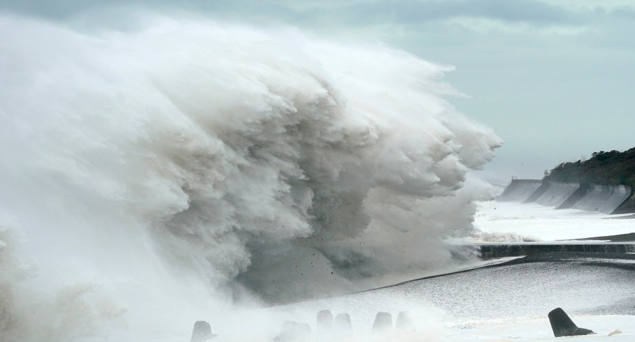 Fale w Mihama /FRANCK ROBICHON /PAP/EPA