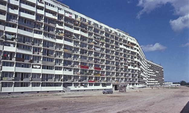 Falowiec na Przymorzu w Gdańsku na zdjęciu z 1972 r. /Jan Morek /PAP