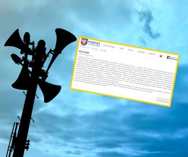 Fałszywy alarm, uruchomione syreny. Władze powiatu zabrały głos