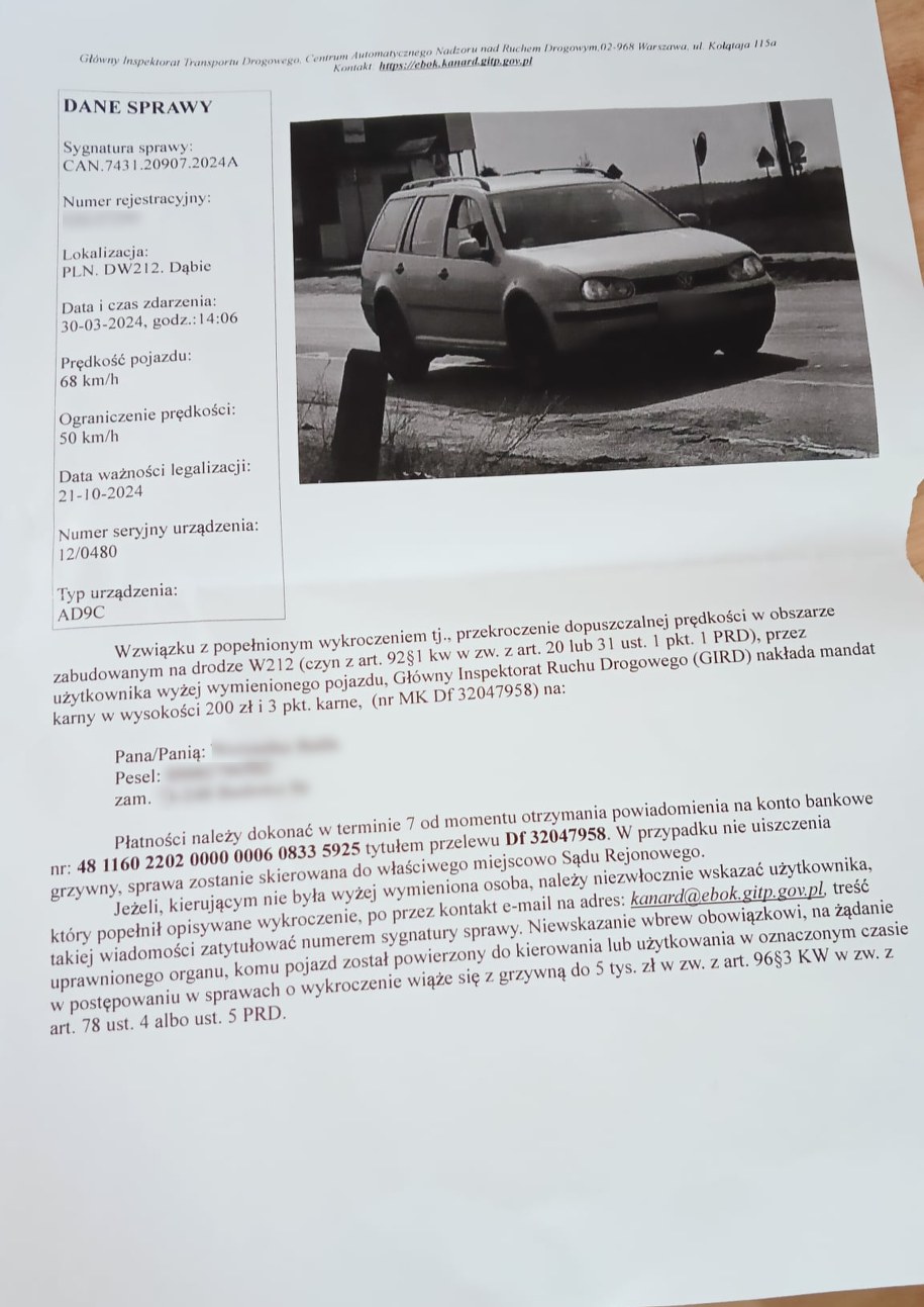 Fałszywy list /CANARD /ITD /