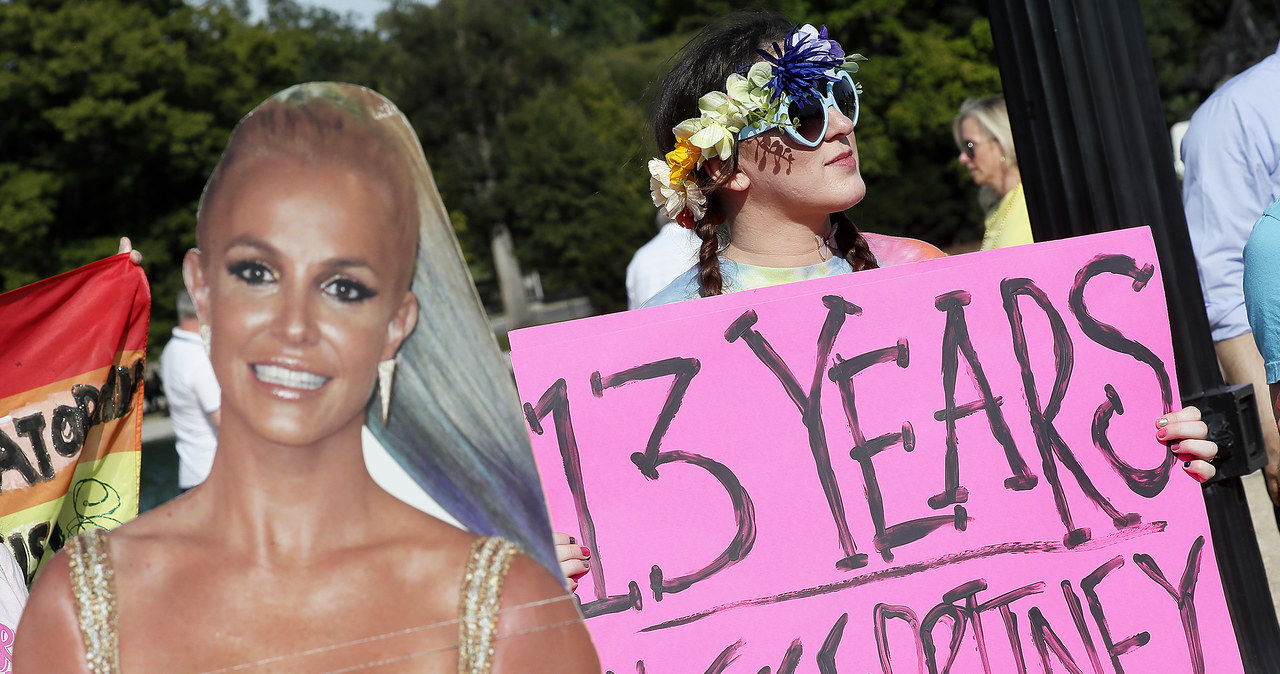 Fani Britney Spears podczas protestu w ramach akcji #FreeBritney /Paul Morigi /Getty Images