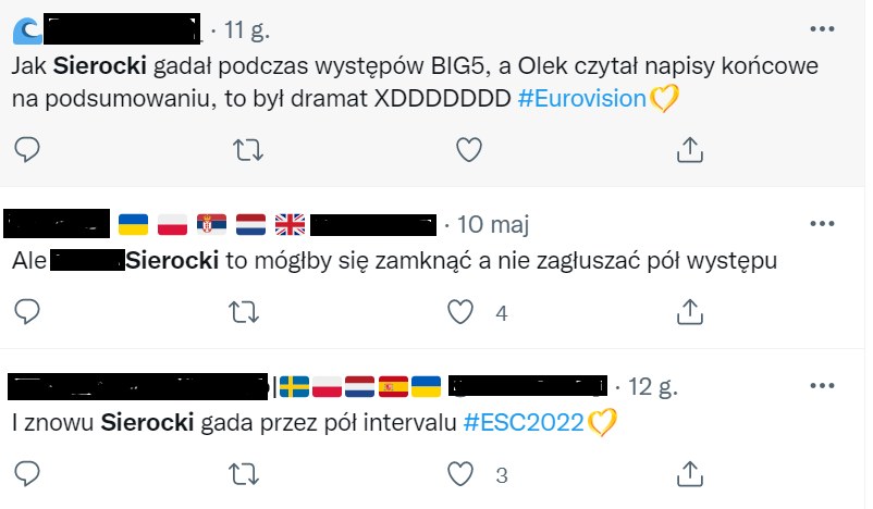 Fani Eurowizji miażdżą Sierockiego /Twitter