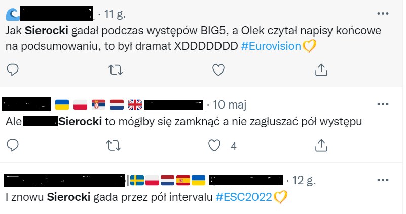 Fani Eurowizji miażdżą Sierockiego /Twitter