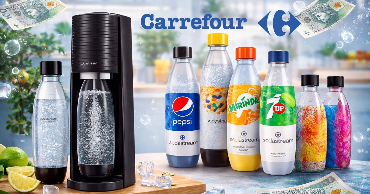 Fani gazowanej wody zachwyceni! SodaStream w Carrefourze taniej niż zwykle /chatGPT /INTERIA.PL