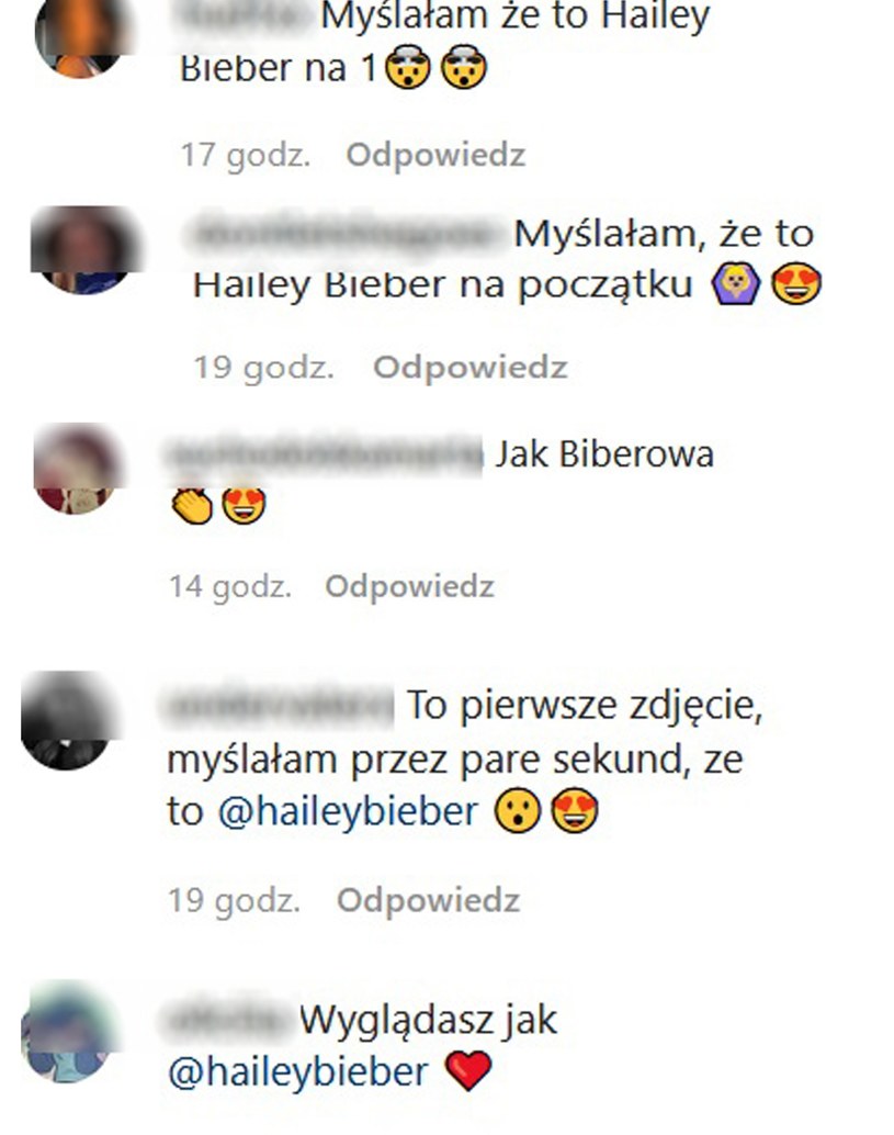Fani pomylili Julię Wieniawę z żoną Justina Biebera! /Screeny komentarzy z instagram.com/juliawieniawa /Instagram