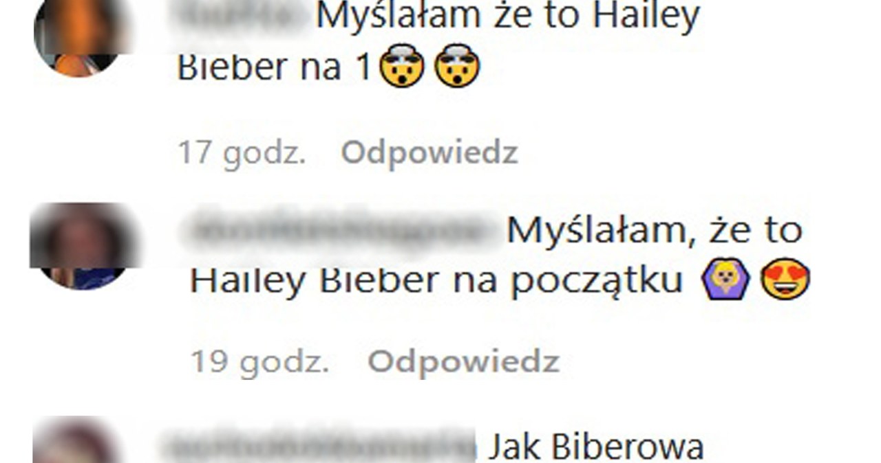 Fani pomylili Julię Wieniawę z żoną Justina Biebera! /Screeny komentarzy z instagram.com/juliawieniawa /Instagram