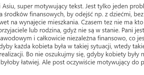 Fanki reagują na "motywujący" tekst Przetakiewicz, https://www.instagram.com/joannaprzetakiewicz/ /Instagram