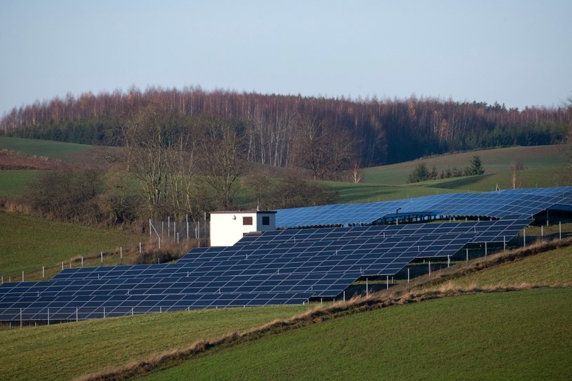 Farma solarna. /Andrzej Sidor /Agencja FORUM