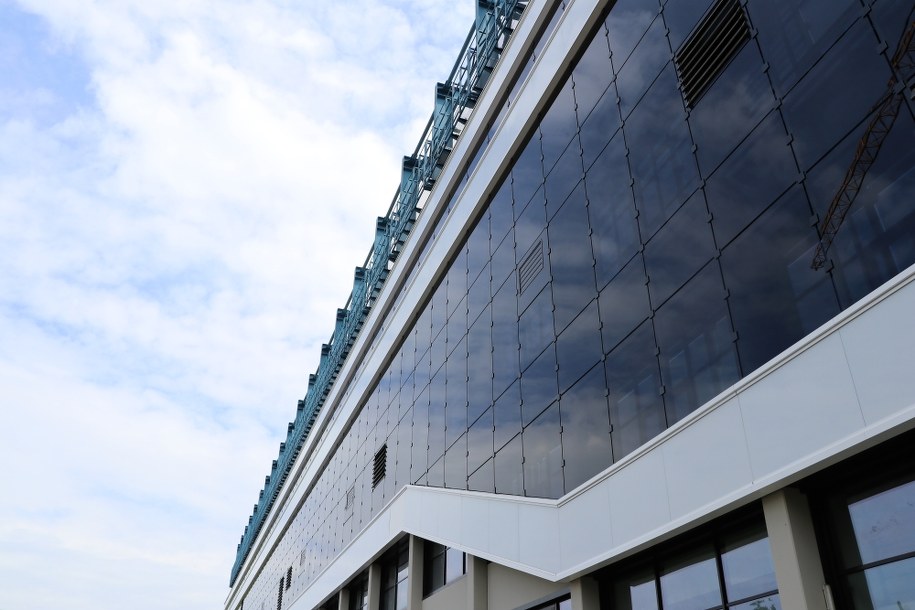 Fasada stadionu Wisły Kraków po modernizacji