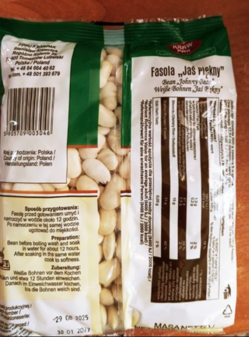 Fasola wycofywana ze sprzedaży /Główny Inspektorat Sanitarny