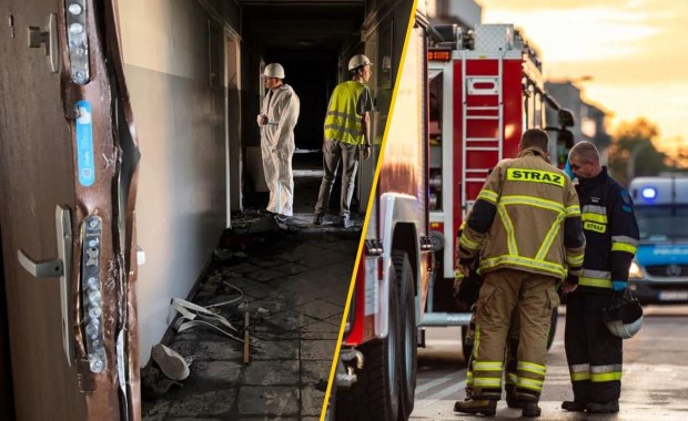 Fatalne skutki pożaru w Ząbkach. Policja publikuje zdjęcia z wnętrza bloku