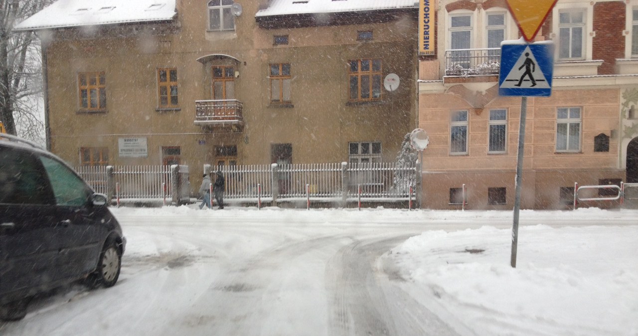 Fatalne warunki do jazdy na drogach Małopolski