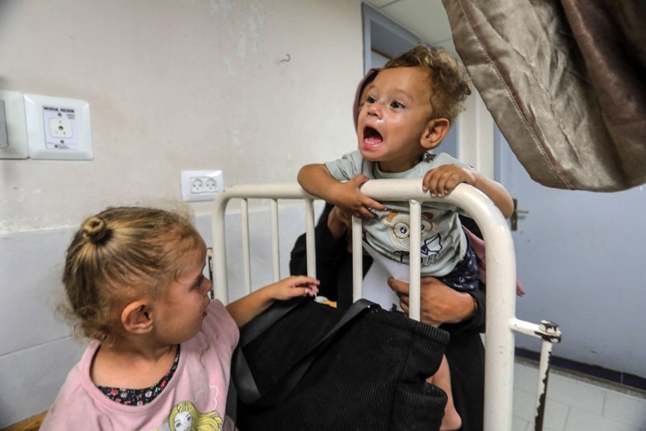 Fatalne warunki w szpitalach w Strefie Gazy /	AA/ABACA /PAP/Abaca