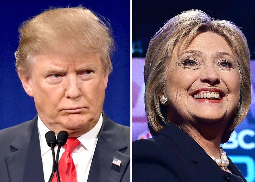 Faworyci w walce o fotel prezydenta - Hillary Clinton i Donald Trump /AFP