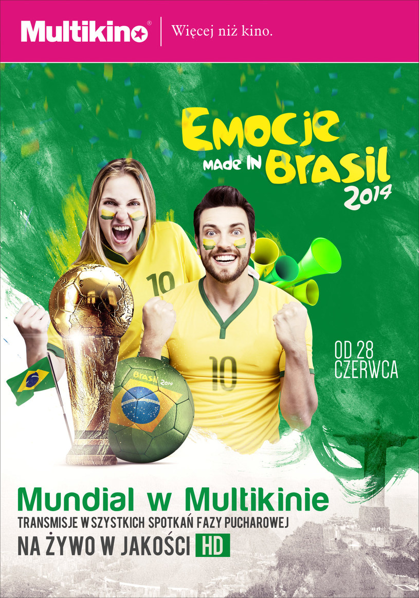 Faza pucharowa mundialu 2014 w Multikinie /materiały prasowe