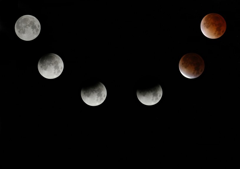 Fazy zaćmienia Księżyca. /123RF/PICSEL