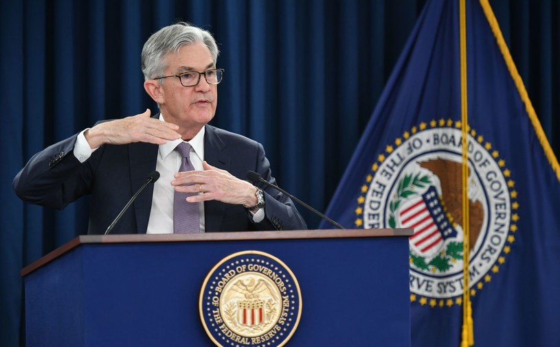 Fed zdecydował o wysokości stóp procentowych w USA. Na zdjęciu szef Fedu Jerome Powell /AFP