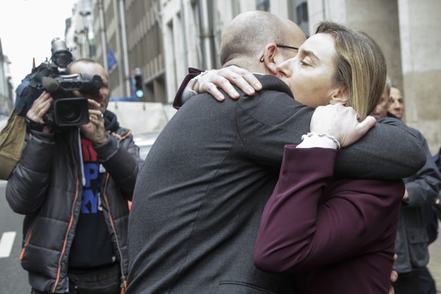 Federica Mogherini I premier Belgii Charles Michel /THIERRY ROGE / POOL /PAP/EPA