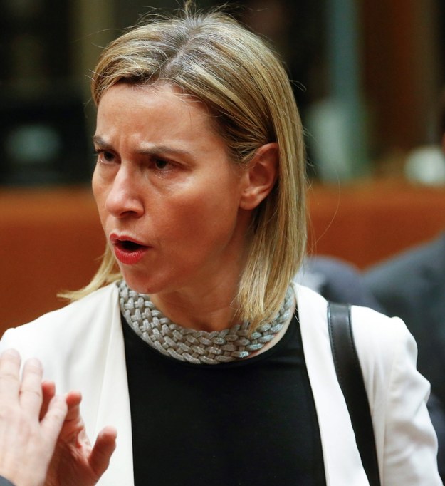 Federica Mogherini /PAP/EPA/OLIVIER HOSLET /PAP/EPA