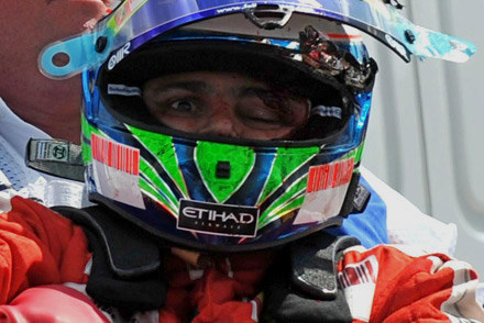 Felipe Massa chwilę po wypadku /INTERIA.PL/PAP