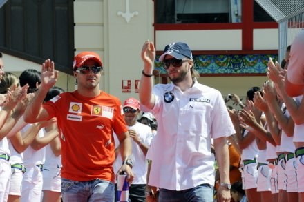 Felipe Massa i Nick Heidfeld /AFP