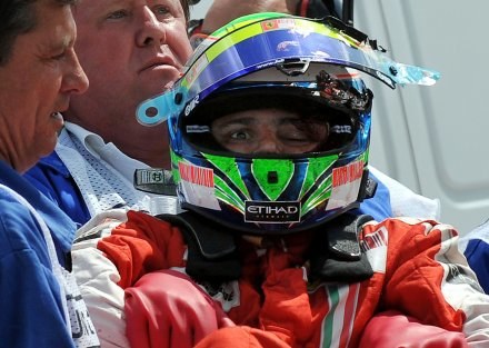 Felipe Massa miał groźny wypadek na torze Hungaroring /AFP