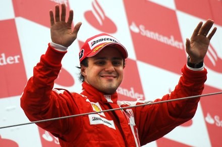 Felipe Massa na podium GP Niemiec /AFP