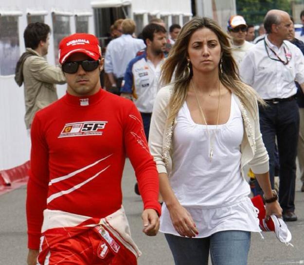 Felipe Massa z żoną Raffaelą /AFP