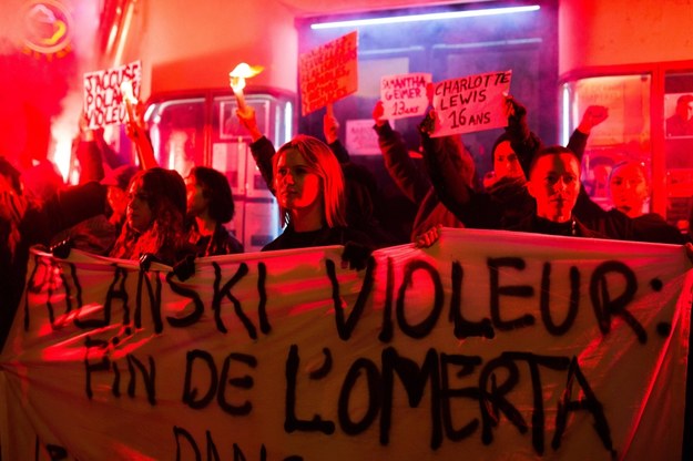 Feministki blokowały w Paryżu pokaz nowego filmu Polańskiego / 	Lafargue Raphael/ABACA /PAP/EPA