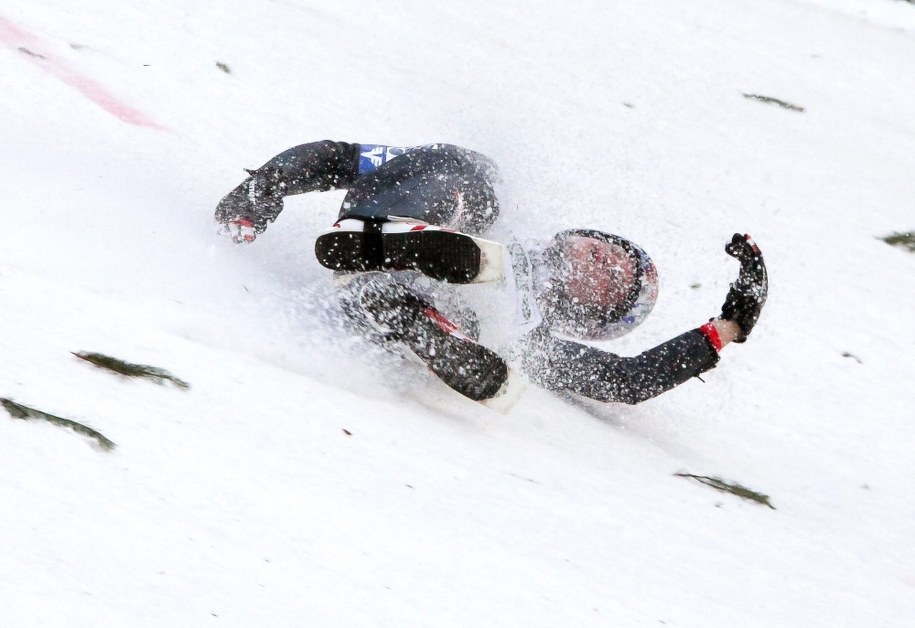 Feralny upadek Thomasa Morgensterna /EXPA/ ERICH AUER /PAP/EPA