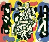 Fernand Léger, Nurek na żółtym tle, 1941 /Encyklopedia Internautica