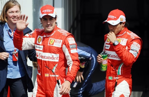 Fernando Alonso i Felipe Massa - najlepsi kierowcy GP Niemiec /AFP
