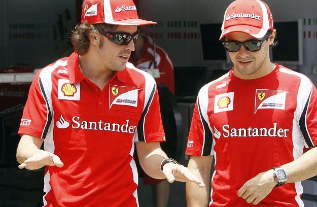 Fernando Alonso i Felipe Massa /AFP