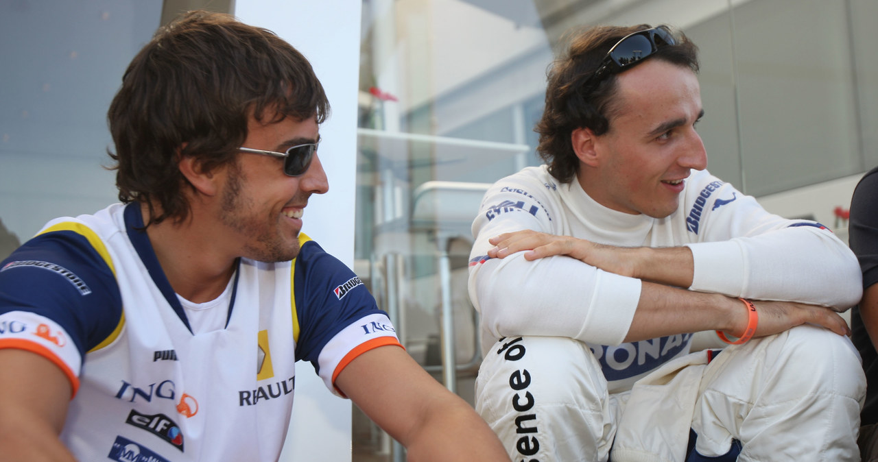 Fernando Alonso i Robert Kubica podczas Grand Prix Hiszpanii w 2008 roku /Getty Images