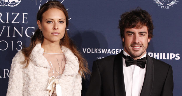 Fernando Alonso z Dashą Kapustiną /Informacja prasowa