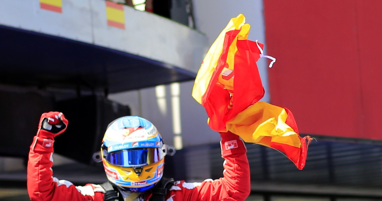 Fernando Alonso z teamu Ferrari wygrał wyścig Formuły 1 o Grand Prix Hiszpanii /AFP