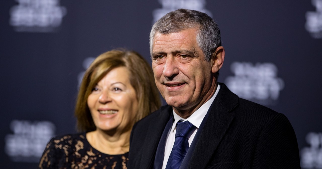 Fernando Santos i jego żona Guilhermina Santos /Philipp Schmidli /Getty Images